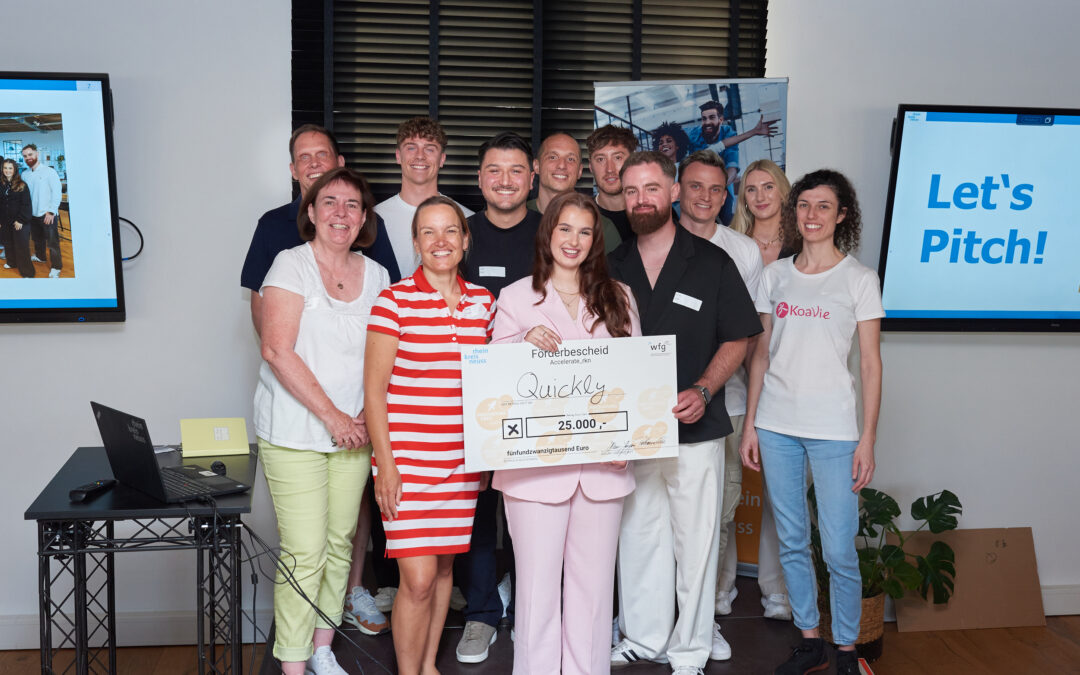 Start-up Quickly gewann das Finale im Innovation Center